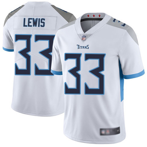 Tennessee Titans Limited White Men Dion Lewis Road Jersey NFL Football #33 Vapor Untouchable